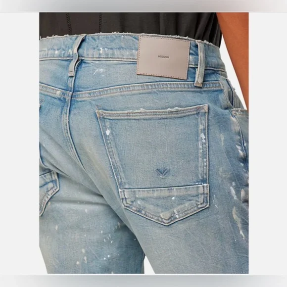 Hudson Jeans Walker Kick Flare Jean Men's in Painter Blue, 29 - Picture 6 of 12